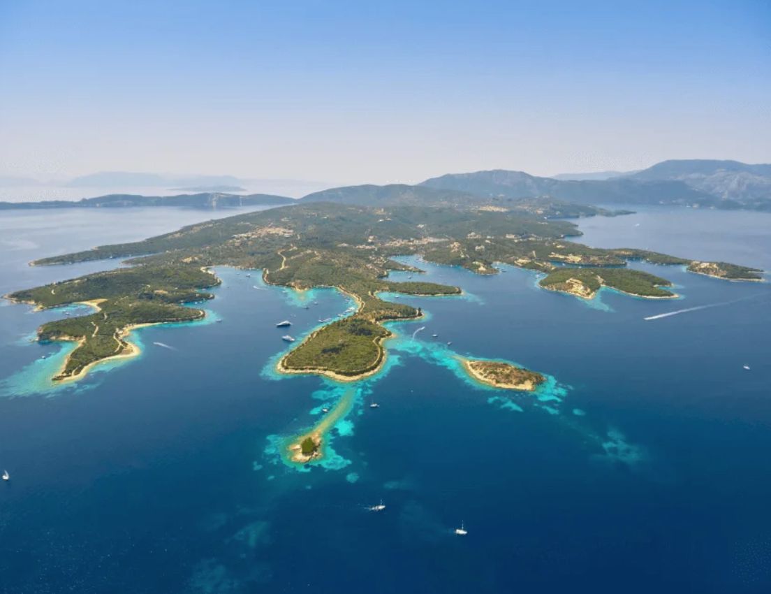 Greek islands from above